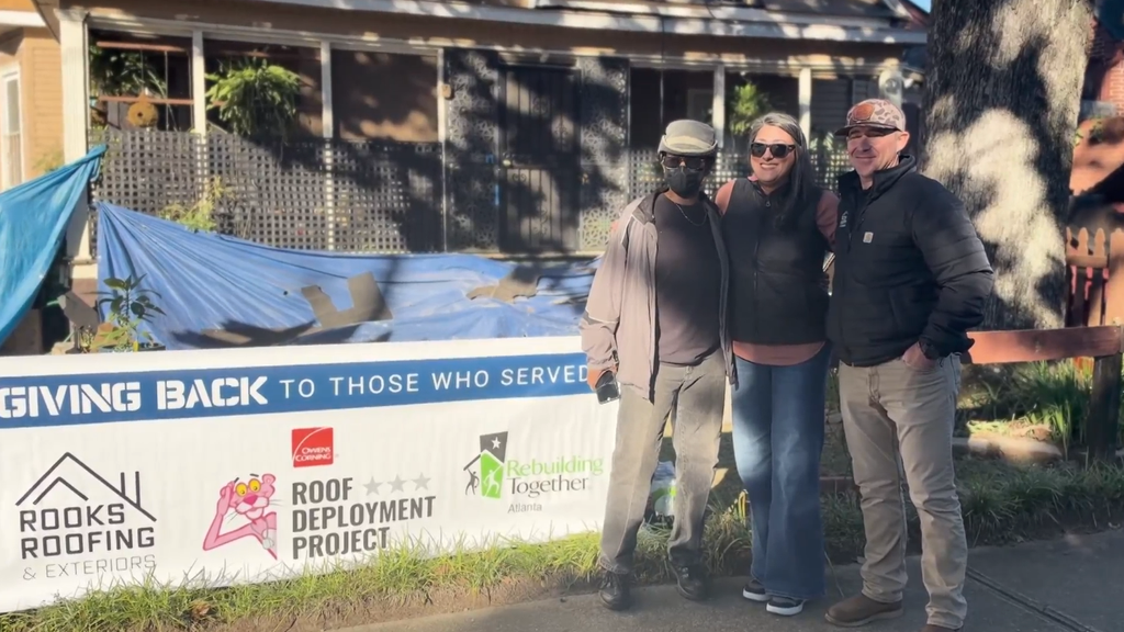 Organizations gift Atlanta Army veteran in need a new roof: "I'm just filled with joy" — Columbus Real Estate news